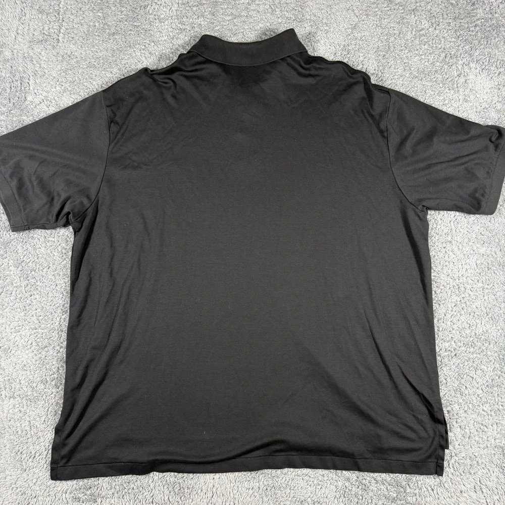 Polo Ralph Lauren Polo Shirt Mens 2XB Black Pima Soft Touch Flesh Pony Short SLe
